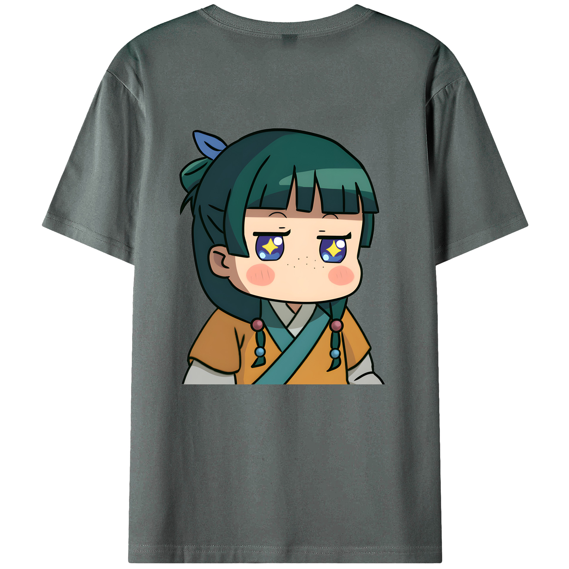 （画像用） 薬屋のひとりごと The Apothecary Diaries 綿100％ メンズ半袖Tシャツ（バックプリント） 通気性